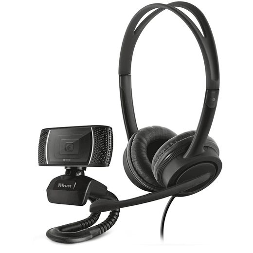 Web Камера + Гарнитура Trust DOBA, Black