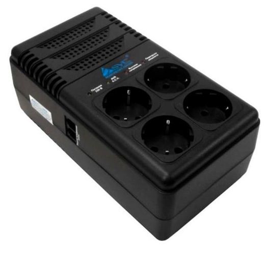Стабилизатор SVC, 800VA, AVR:170-277В, 4Shuko, 1м, Black (AVR-1008-G)