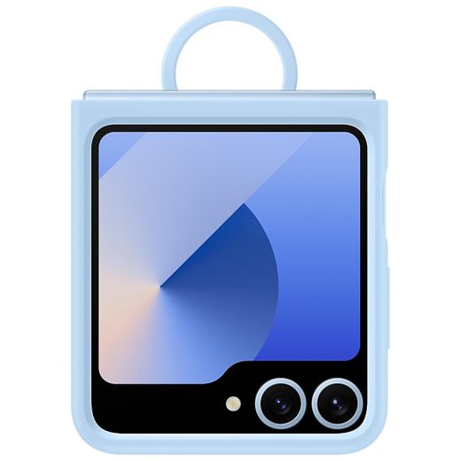 Чехол для Galaxy (Z Flip6) Silicone Cover Light Blue (EF-PF741TLEGRU)