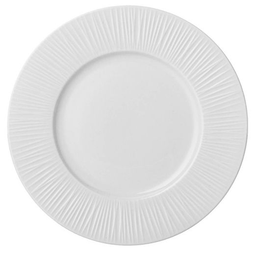 Тарелка обеденная белая фарфор Адела 26,5см RRC RRC000016