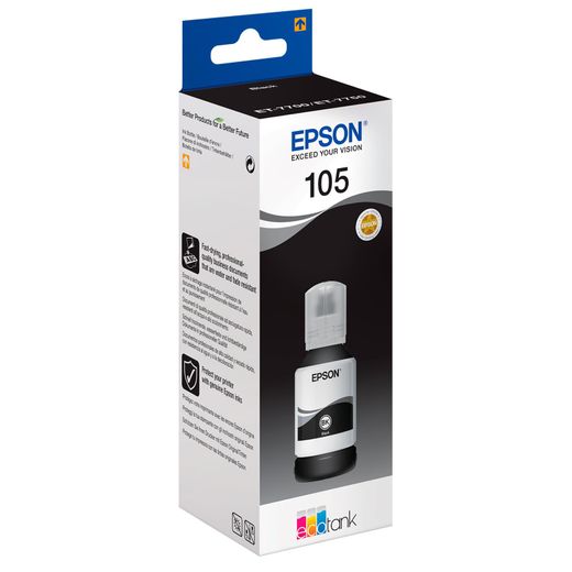 Картридж Epson 105 EcoTank Black (Для L7160/7180) СНПЧ