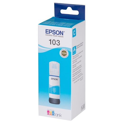 Картридж Epson 103 EcoTank Cyan (Для L3100/3101/3110/3150/3151) СНПЧ