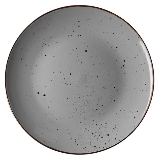 Тарелка обеденная керамика 26см Bagheria Grey Ardesto AR2926GREY