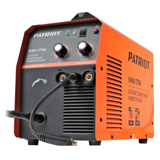 Полуавтомат сварочный инверторный PATRIOT WMA 175M MIG/MAG/MMA (605302150)