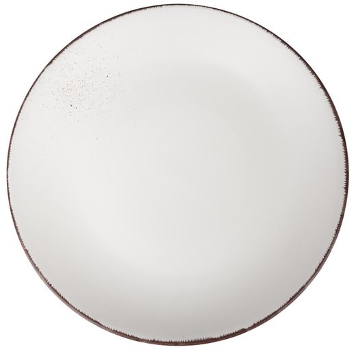 Тарелка обеденная керамика 26см Lucca Winter white Ardesto AR2926WMC