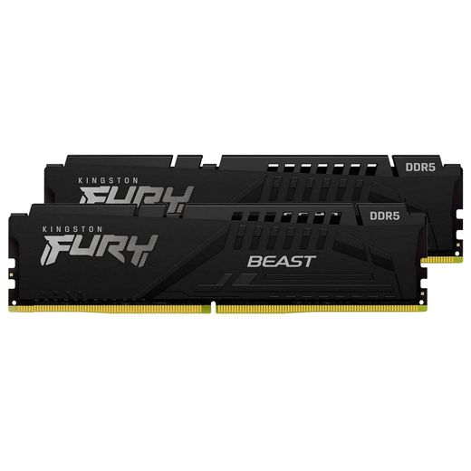 Оперативная память DDR5 DIMM 16GB(8GBх2)/5200MHz Kingston Fury Beast (KF552C40BBK2-16)