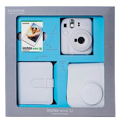 Цифр. Фотоаппарат FUJIFILM Instax Mini 12 Clay White в подарочной упаковке