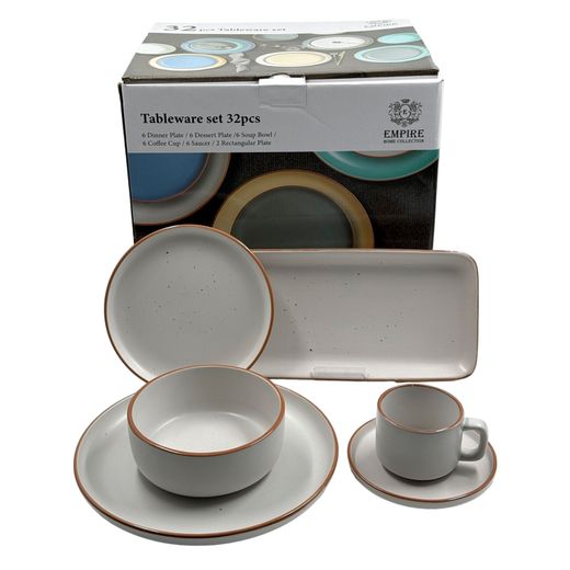 Столовый набор 32пр Белый Empire H2023-553