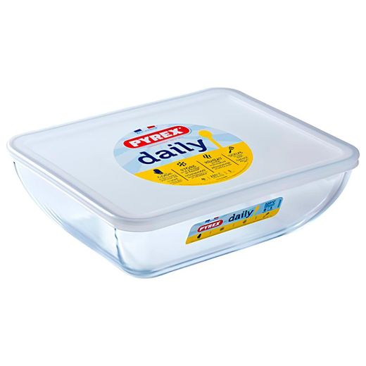 Форма с крышкой прямоугольная 1,3л Pyrex 342Р000