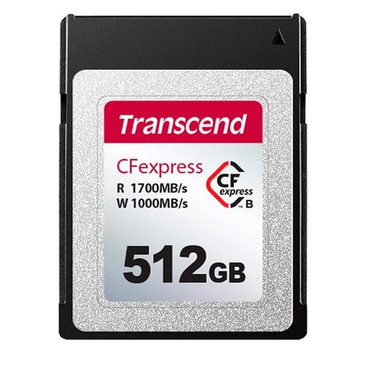 Карта памяти CFexpress 512GB Transcend, RW 1700/1300 MB/s, Type-B (TS512GCFE820)
