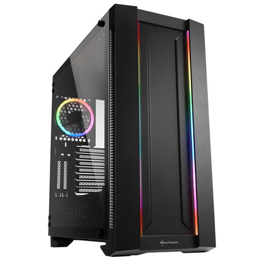ПК корпус Sharkoon ELITE SHARK CA200M FullTower, window, Black, EATX (ELITE SHARK CA200M)