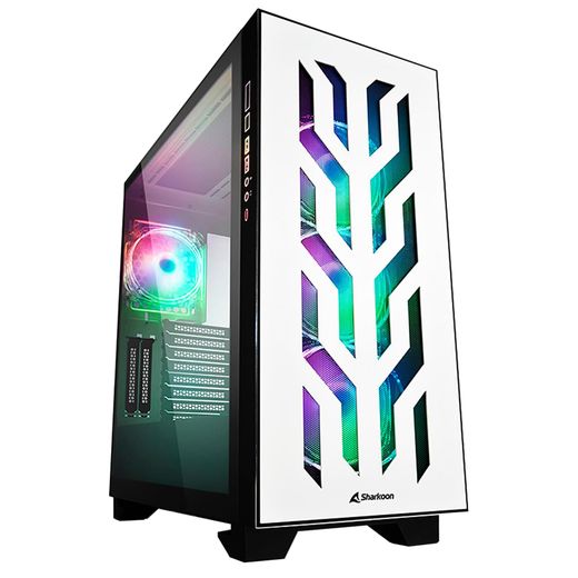 ПК корпус Sharkoon ELITE SHARK CA300T MidTower, window, White, EATX (ELITE SHARK CA300T White)