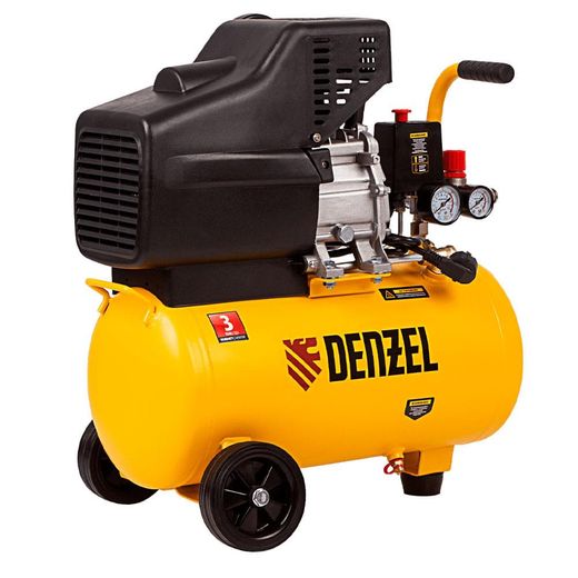 Компрессор Denzel DC1500/24, 1,5 кВт, 24 литра, 220 л/мин (58160M)
