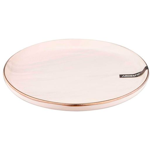 Тарелка десертная керамика 19см Marmo Ardesto AR2919MRB