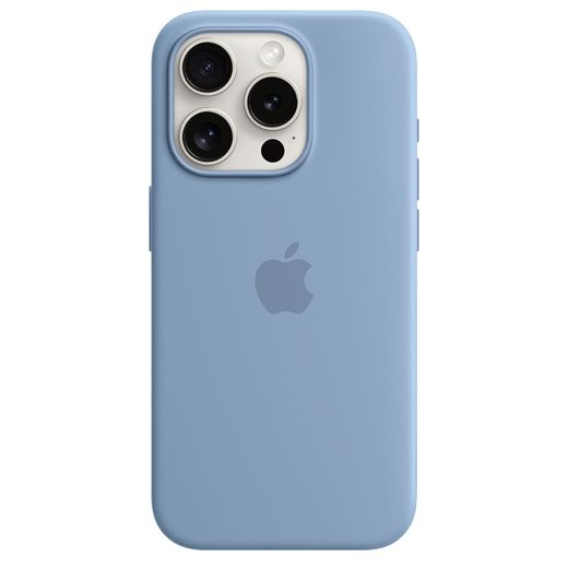 Чехол для iPhone 15 Pro, Silicone Case with MagSafe, Winter Blue (MT1L3ZM/A)