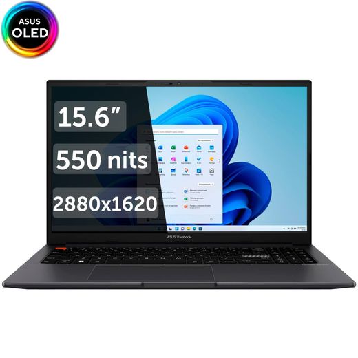 Ультрабук Asus VivoBook S15 Ryzen 5 5600H / 8ГБ / 512SSD / 15.6 / Win11 / (M3502QA-MA013W)