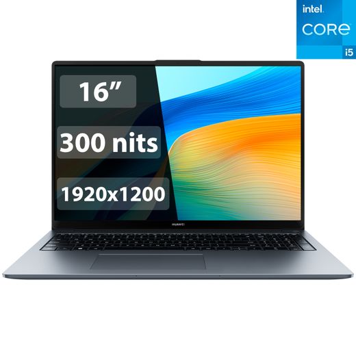 Ноутбук Huawei MateBook D16 i5 12450H / 8GB / SSD 512GB / 16 / DOS / (MitchellF-W5851/DOS)