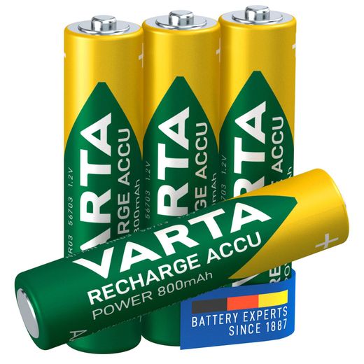 Аккумулятор AAA 4шт Varta 800mAh (56703101404)