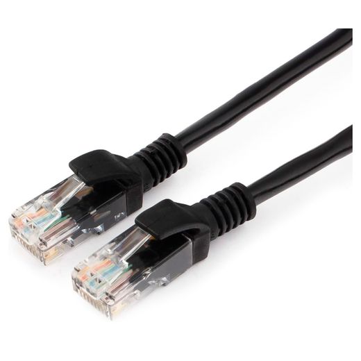 Патч-корд UTP Cablexpert кат.5e, 20м, черный (PP12-20M/BK)