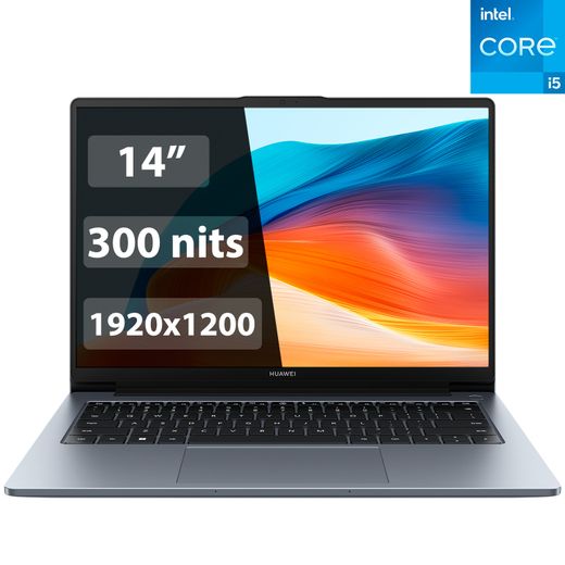 Ноутбук Huawei MateBook D14 / Ci5 12450H / 16GB / SSD 512GB / DOS / (MendelF-W5651D/DOS)