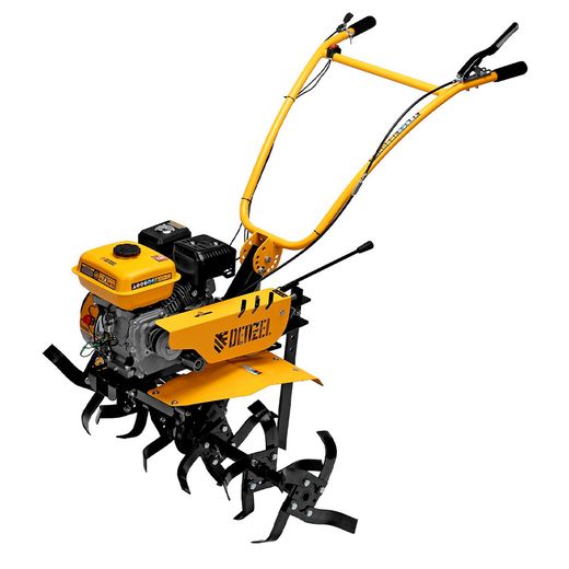 Мотоблок Denzel DPT-170SB, 7 л.с., ремен.сцеп, фрез 3х4, ШОМ, без колес, передачи 2В/1Н (56451M)