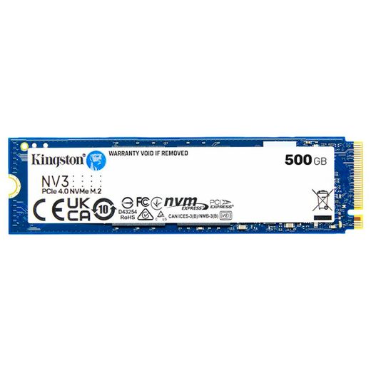 Внутренний SSD M.2 2280 500G Kingston NV3 PCIe 4.0 x4 NVMe 3D TLC [SNV3S/500G]