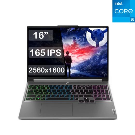 Игровой ноутбук Lenovo Legion 5 16IRX9 Ci5 13450HX / 16GB / SSD 512GB / RTX4060 8GB / DOS / 16 / (83DG00DXRK)