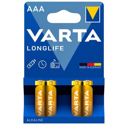 Батарейка AAA 4шт Varta Longlife Extra Micro (0001-4103-101-414)