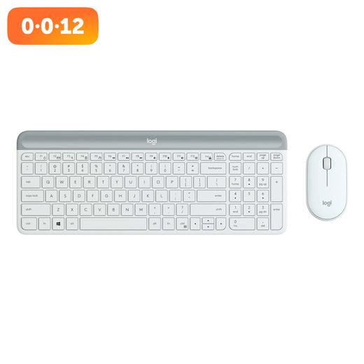 Клавиатура + Мышка беспроводные USB Logitech MK470 Slim, Offwhite