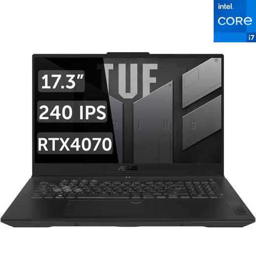 Игровой ноутбук Asus TUF Gaming F17 i7 13620H / 16ГБ / 1000SSD / RTX4070 8ГБ / 17.3 / DOS / (FX707VI-LL055)