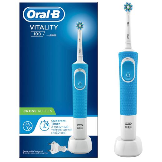 Зубная щетка Oral-B Vitality D100 Сross Action, Blue