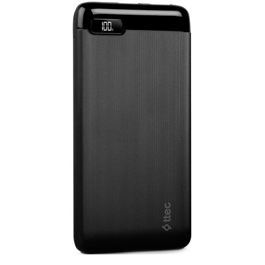 Внешний аккумулятор TTEC PowerSlim LCD 20000 mAh, with USB-C Input/Output, Black (2BB184S)