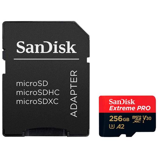 Карта памяти MicroSDXC 256GB SanDisk Extreme PRO, UHS-I 200MB/s, Class 10 (SDSQXCD-256G-GN6MA)