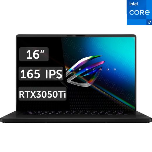 Игровой ноутбук Asus ROG Zephyrus M16 i7 12700H / 16ГБ / 512SSD / RTX3050 Ti 4ГБ / 16 / DOS / (GU603ZE-K8033)