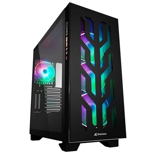 ПК корпус Sharkoon ELITE SHARK CA300T MidTower, window, Black, EATX (ELITE SHARK CA300T Black)