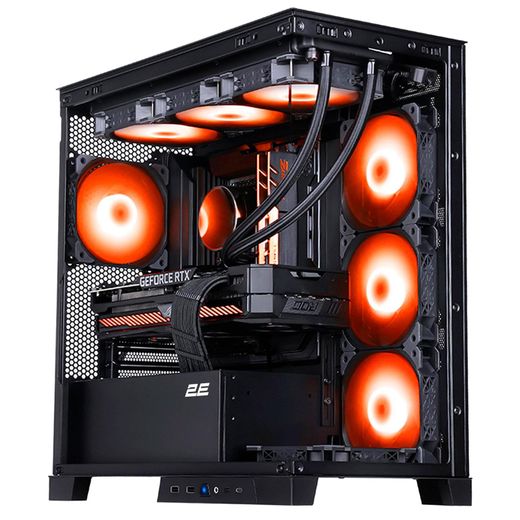 ПК корпус 2E FANTOM GK701B MiniTower, window, Black mATX (GK701B)