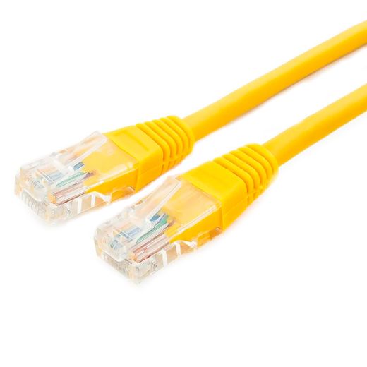 Патч-корд медный UTP Cablexpert кат.5e, 10м, желтый (PP10-10M/Y)