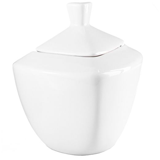 Сахарница с крышкой фарфор 10х8см Олимпик 202194