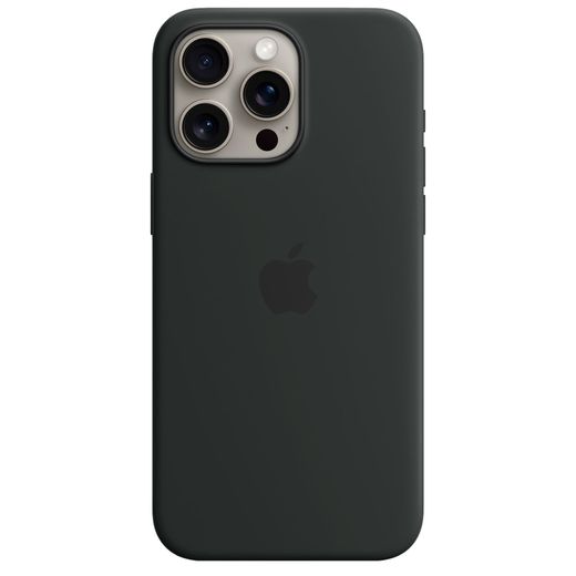 Чехол для iPhone 15 Pro Max, Silicone Case with MagSafe, Black (MT1M3ZM/A)