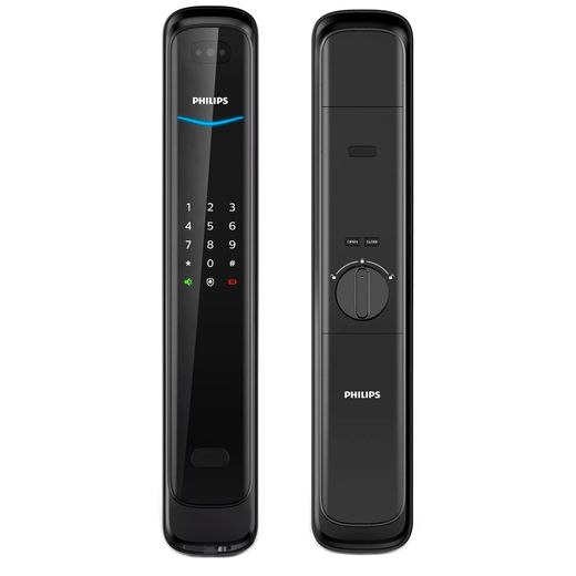 Электронный замок для входных дверей Philips Face ID 702 8H (Black)