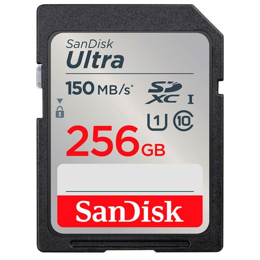 Карта памяти SanDisk 256 ГБ SD Ultra SDHC/SDXC UHS-I (SDSDUNC-256G-GN6IN)