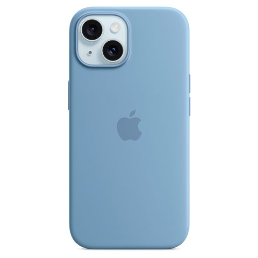 Чехол для iPhone 15, Silicone Case with MagSafe, Winter Blue (MT0Y3ZM/A)