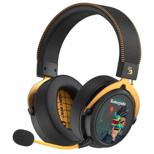 Игровая гарнитура беспроводная Bloody MR595 Renegade Black Mindnight (MR595-RBM)