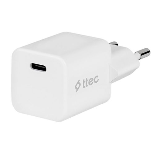 Адаптер питания ttec 20W PD USB-C Travel Charger, White (2SCP01B)