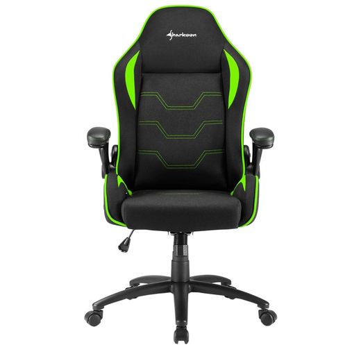 Игровое компьютерное кресло Sharkoon Elbrus 1, Black/Green