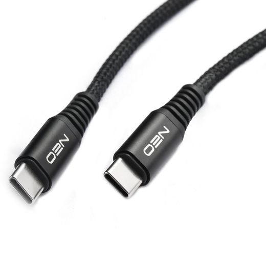 Кабель Type-C - Type-C, Neo, 1м, 100W, Black (NEO-TYPEC100W)