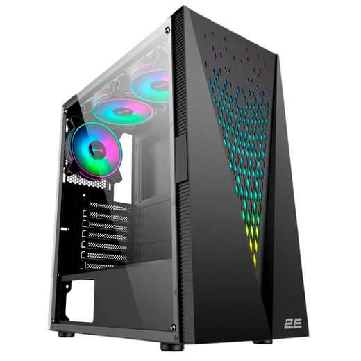 Кейс 2E GAMING Galaxy G2055 MidTower, window, Black ATX (2E-G2055)