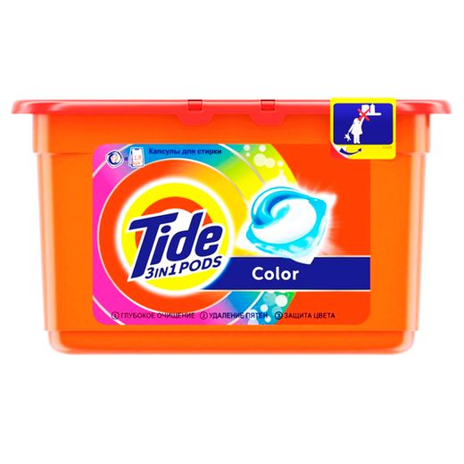 Капсулы для стирки TIDE Авт Color 12х24.8г/22.8г 740234