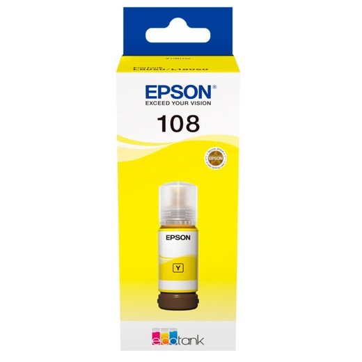 Картридж Epson 108 EcoTank Yellow (Для L8050/18050) СНПЧ