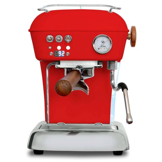 Кофемашина Ascaso Dream Pid Versatile, матовая, красная с деревом DR.609